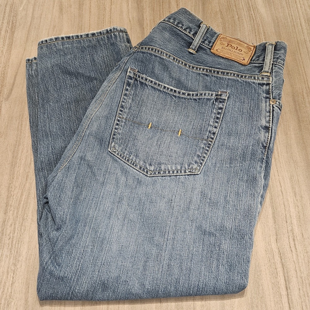 Polo by Ralph Lauren Slim Straight Men's Jeans - Light Blue Denim